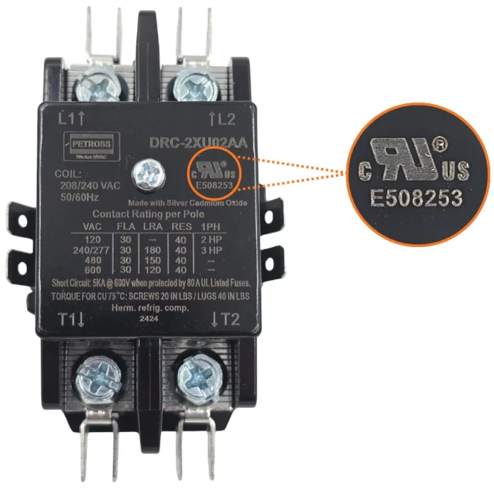 DRC-2XU02AA 30 AMP 240V Contactor - Image 1