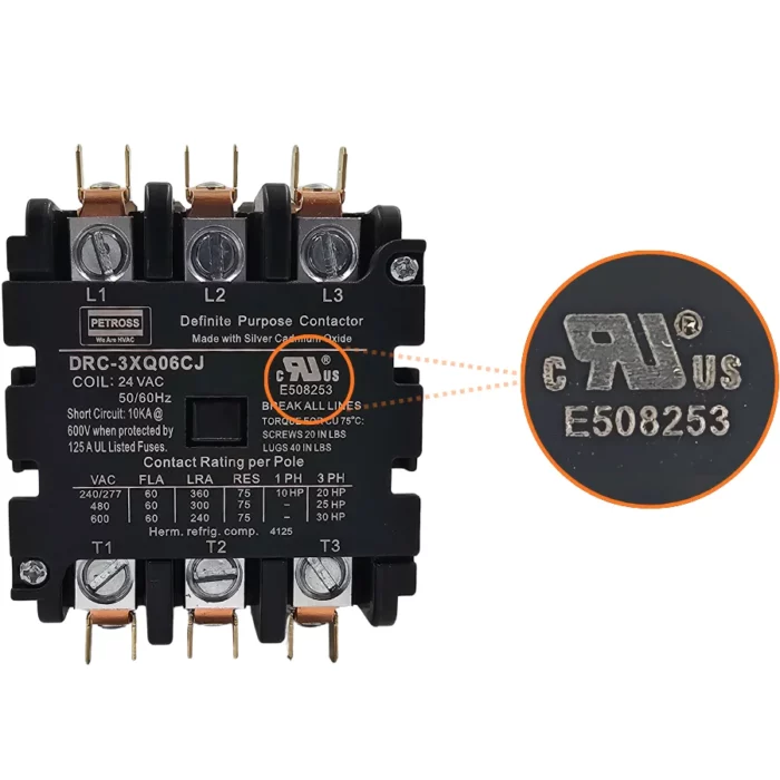 DRC-3XQ06CJ 60 AMP 24V Contactor - Image 1