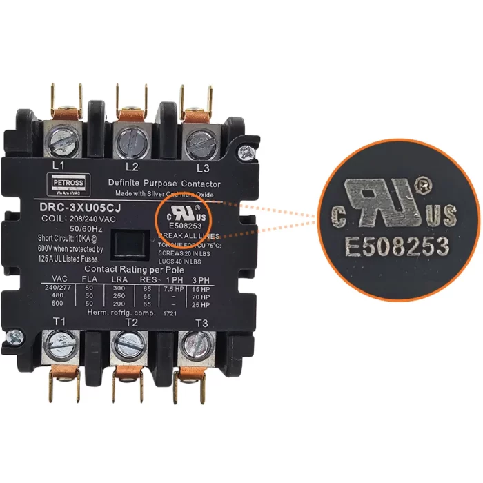 DRC-3XU05CJ 50 AMP 240V Contactor - Image 1