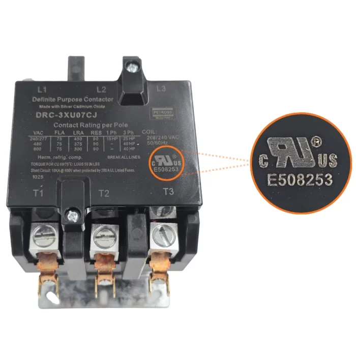 75-93 AMP 240V Contactor - Image 1