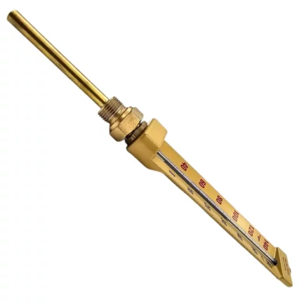 Hunter 0 + 60 C+F,  100mm Stem V-Shaped Thermometer - Image 3