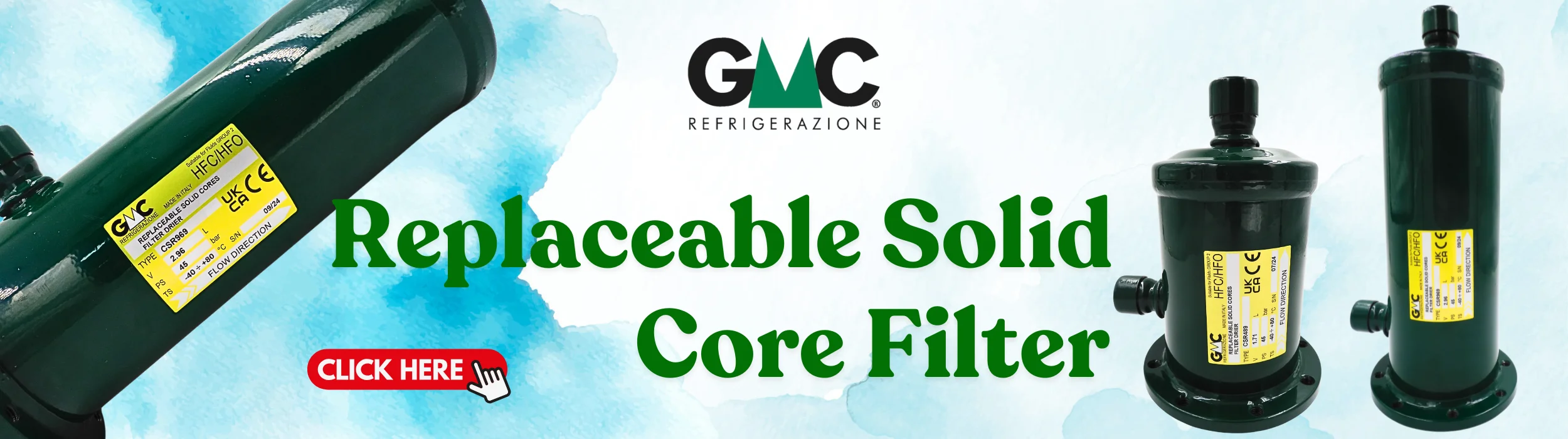 replaceable solid core filter