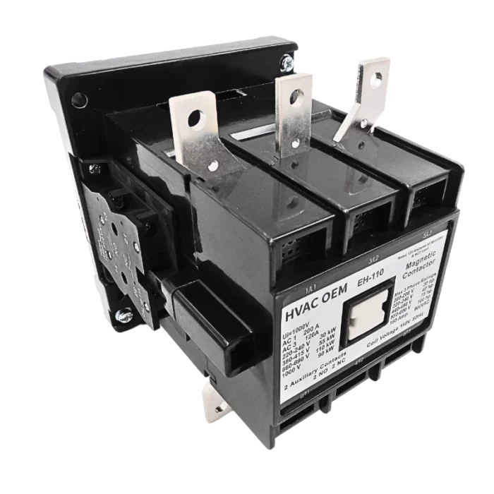 EH110 Contactor, 110V 50Hz coil, with built-in 2NO+2NC auxiliary contacts - Image 7