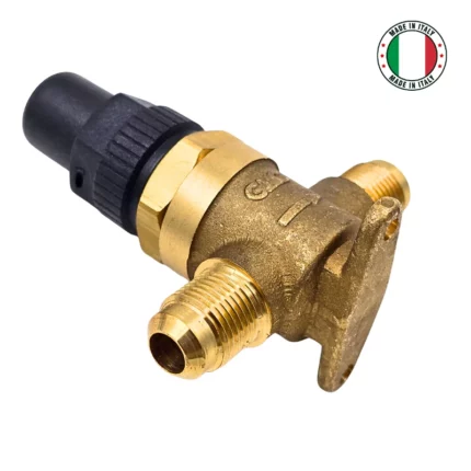 GMC Italy Capped Shutoff Valve 3/8" x 3/8" Flare