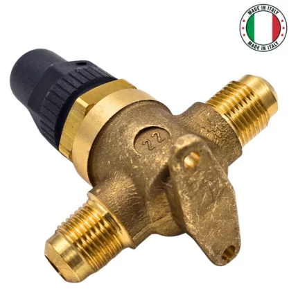 GMC Italy Capped Shutoff Valve 3/8" x 3/8" Flare
