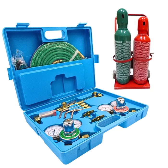 Petross Welding SET with Tools + Oxygen 8 liters Cylinder + Acetylene 8 liters Cylinder + Trolley - Image 2