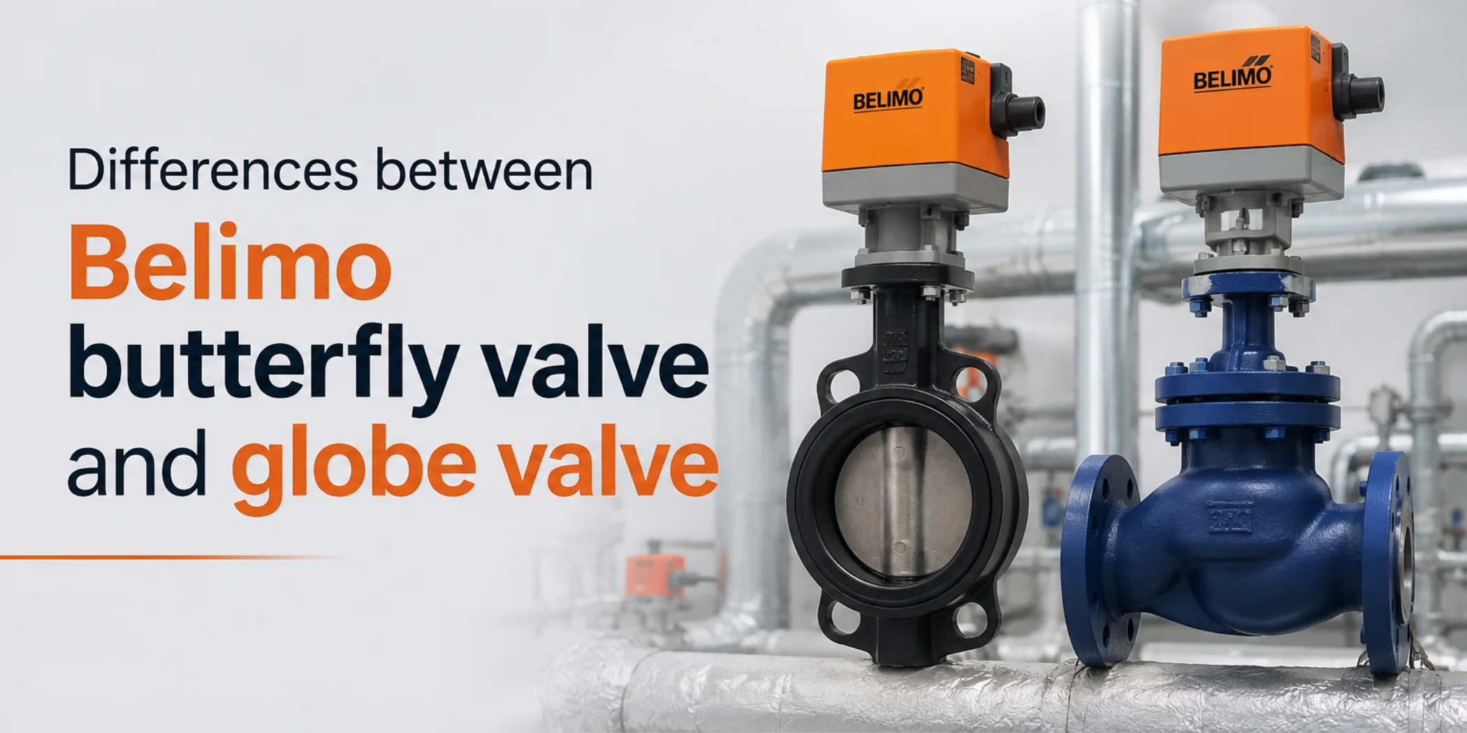 Differences between Belimo butterfly valve and globe valve