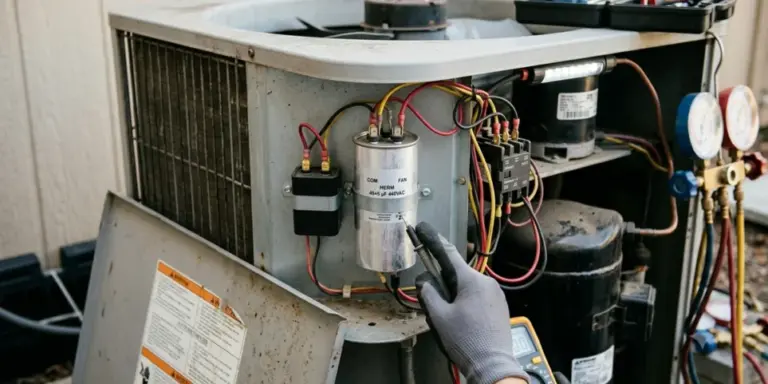 What do capacitors do for air conditioning motors?