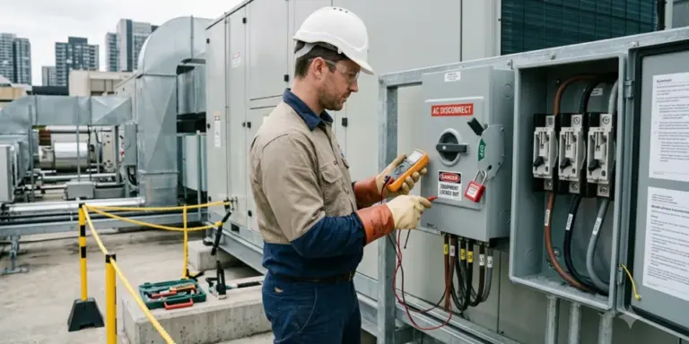 What do poles on an electrical isolator mean?