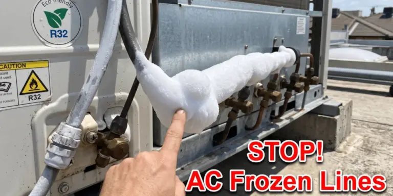 Ice On Your AC Lines? Stop Running It Immediately!