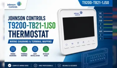 Johnson Controls T9200-TB21-1JS0 wiring diagrams and terminal mapping