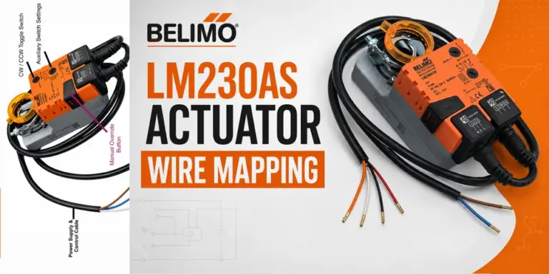 Belimo LM230A-S actuator Wire Mapping