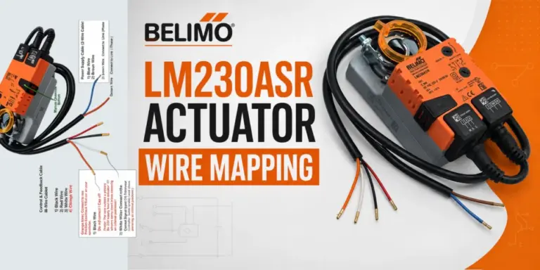 Belimo LM230ASR actuator Wire Mapping