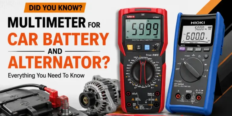 Did You know? Mutimeter for car battery and alternator