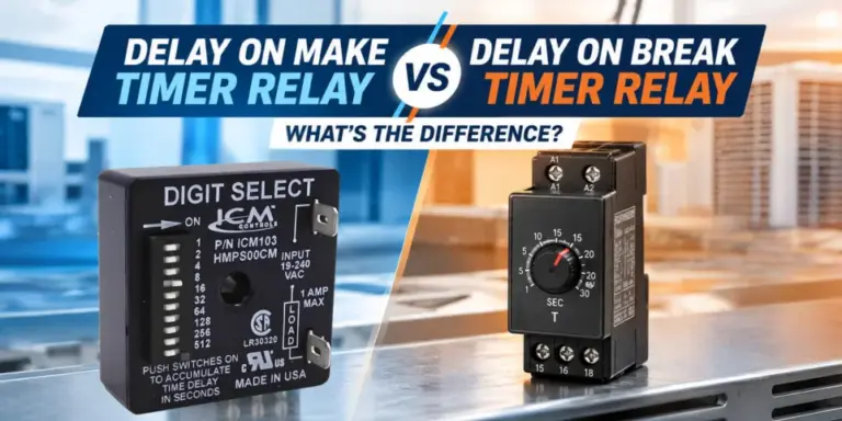 Delay On Make Timer Relay vs Delay On Break Timer Relay