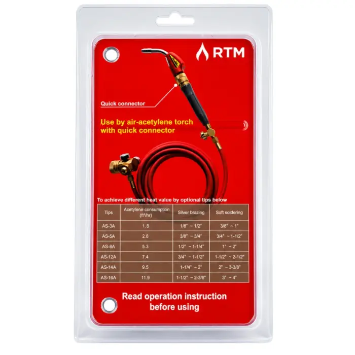 RTM XTHERMAL AS-14A Air-Acetylene Torch Tip with Quick Connector - Image 4